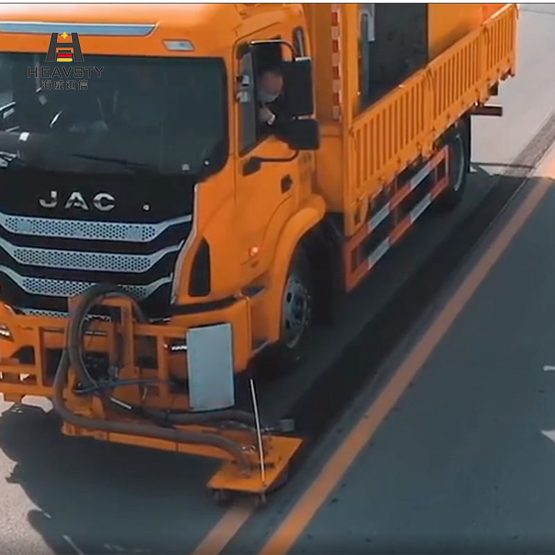 982 two component dot line road marking machine cold plastic spray road marking equipment-4