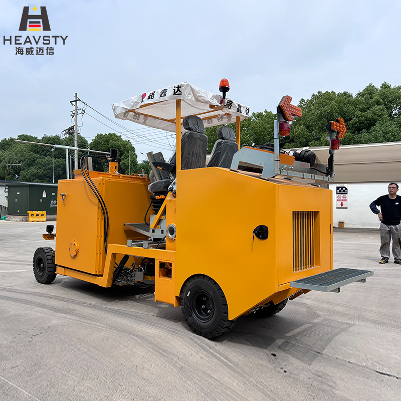 982 two component dot line road marking machine cold plastic spray road marking equipment-8