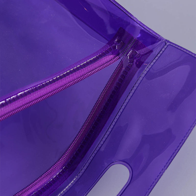 Colored Jelly PVC Clear Cosmetic Bag