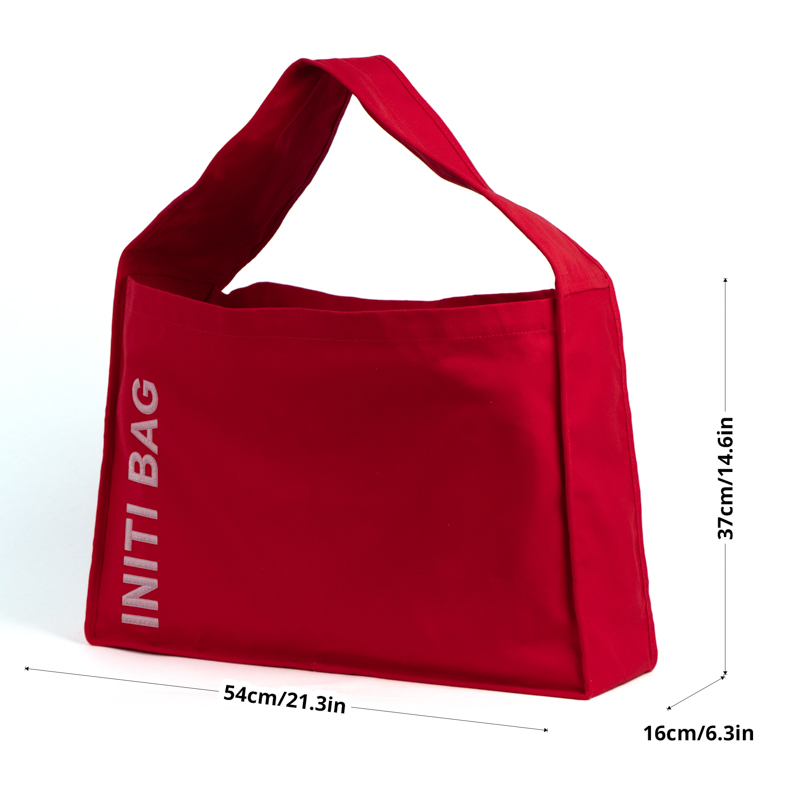 Oversized Wide Strap Tote Bag