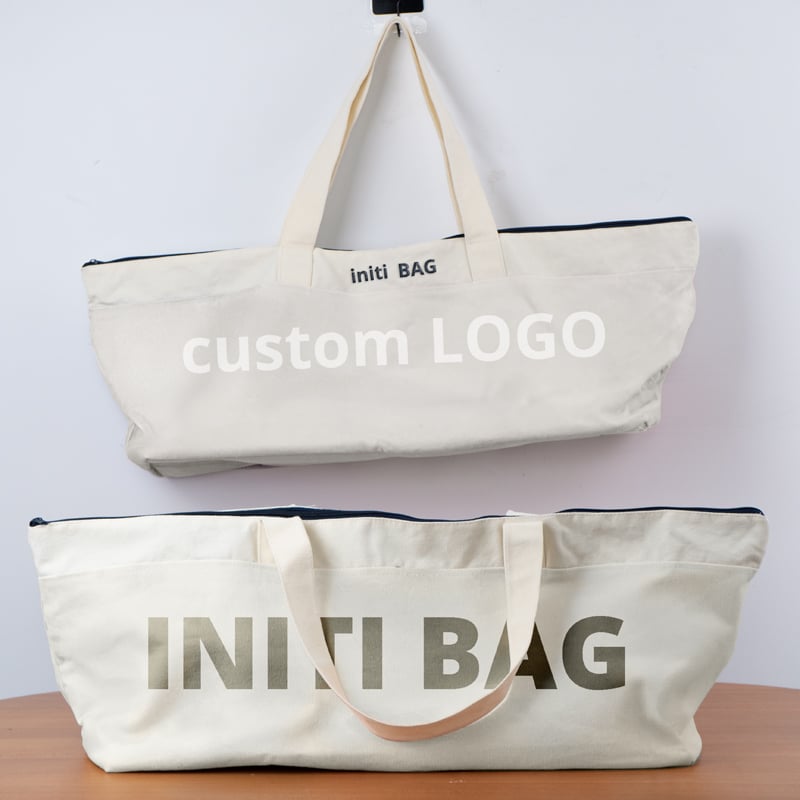 Extra-Large Canvas Storage Bag with Zipper