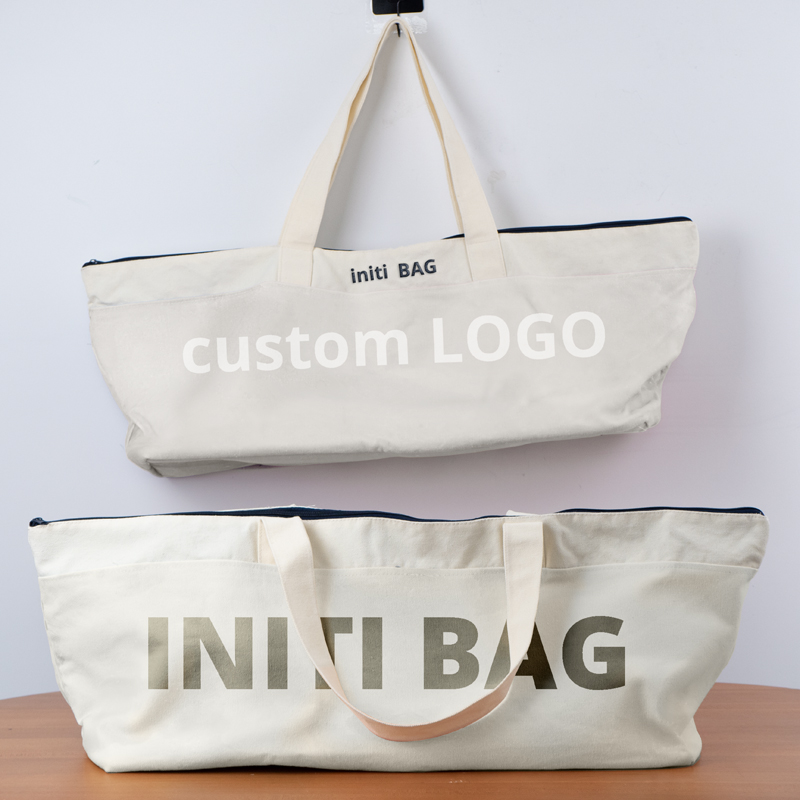 Extra-Large Canvas Storage Bag with Zipper