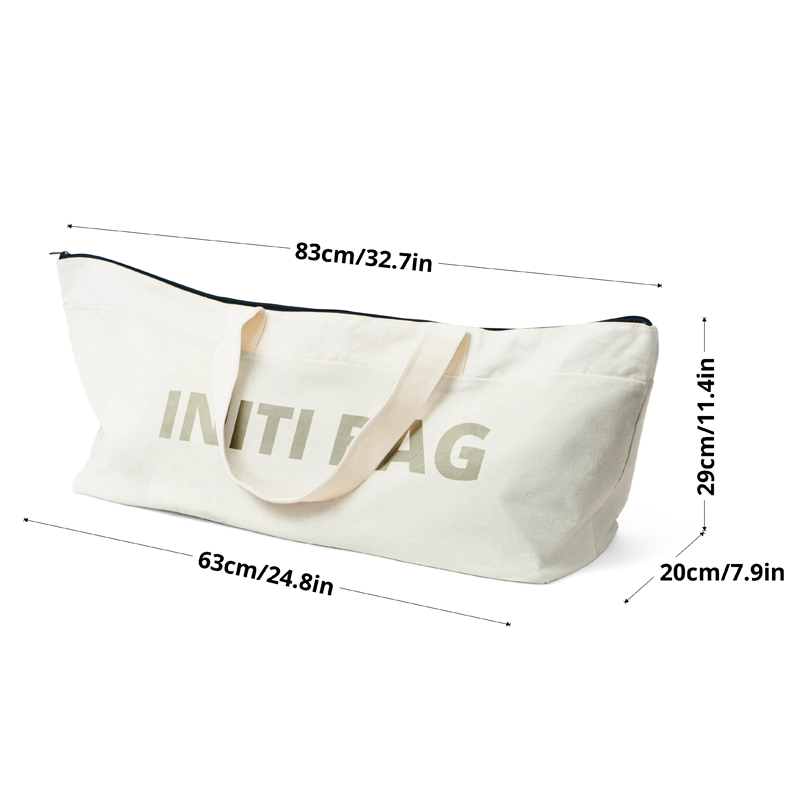 Extra-Large Canvas Storage Bag with Zipper