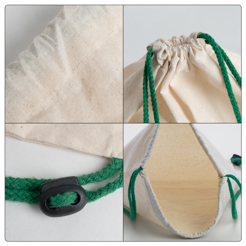 Custom Bulk Natural Cotton Canvas Drawstring Backpack