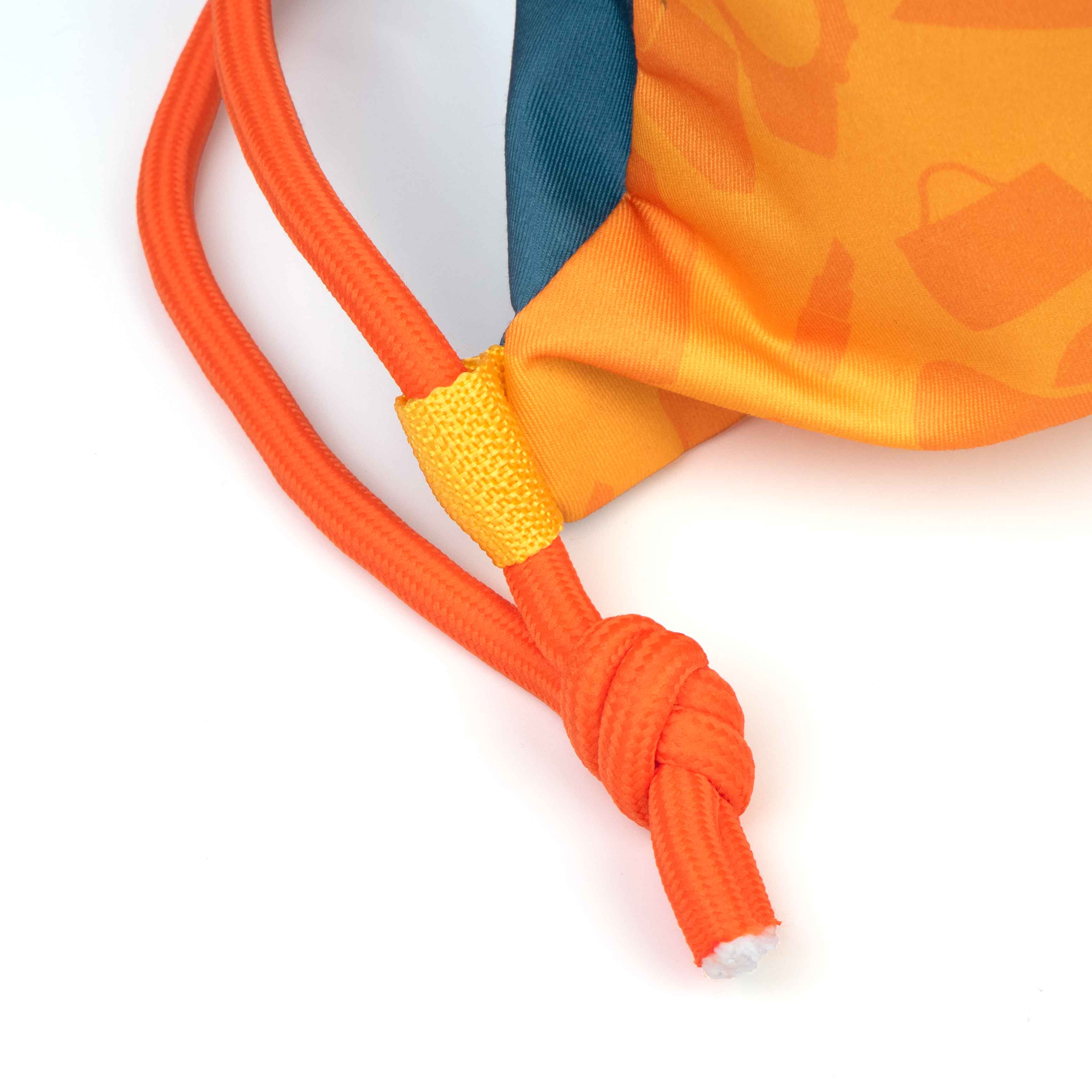 Printed Polyester Drawstring Backpack