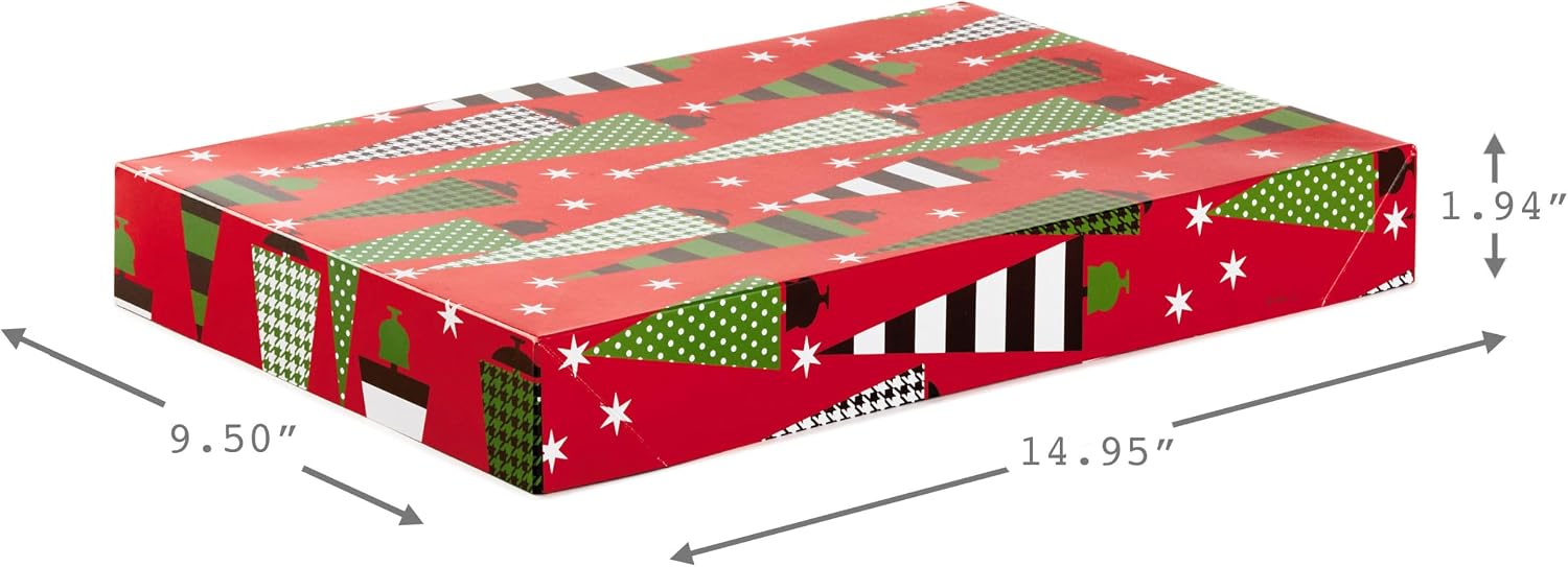 Christmas Printed Gift Box with Lid