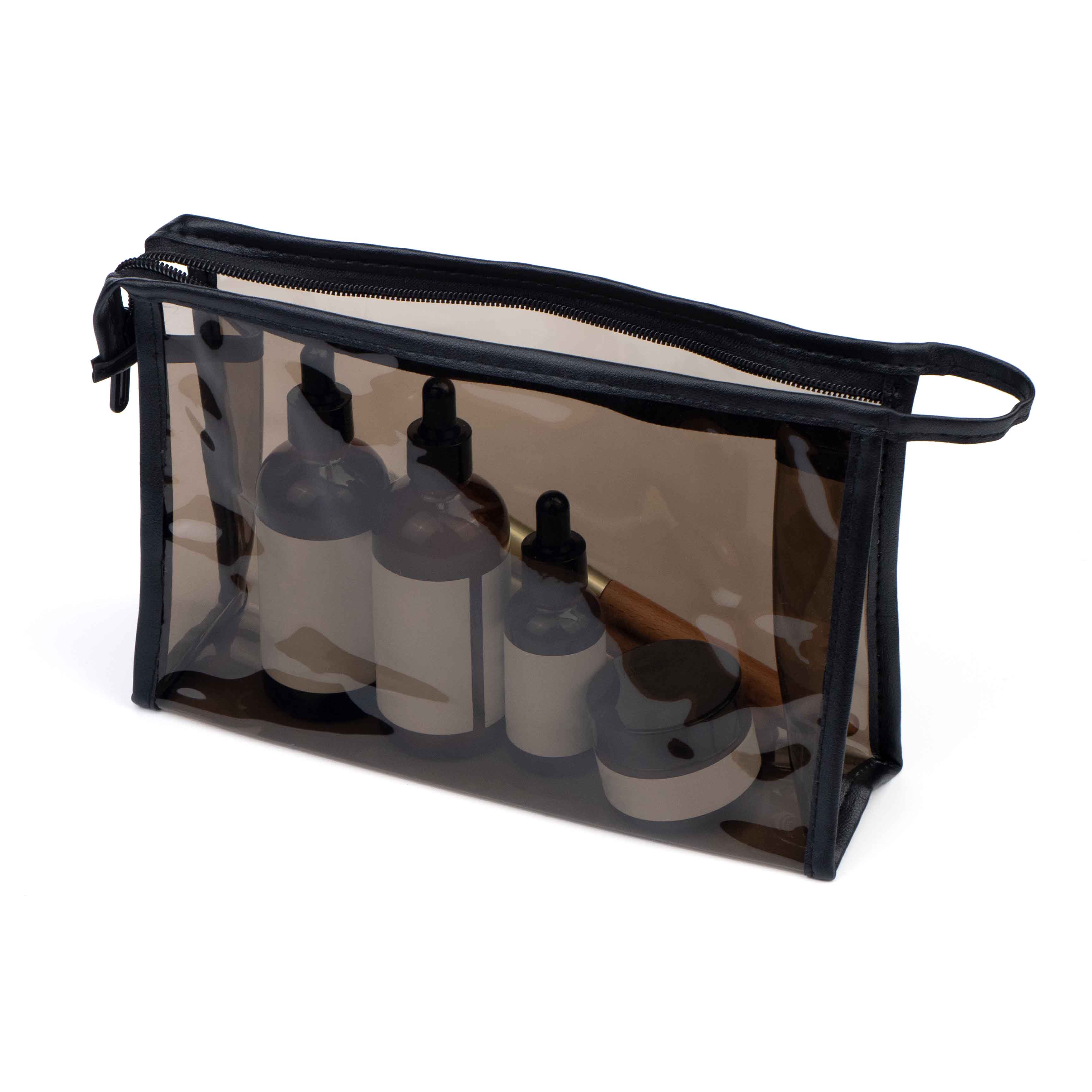 Tinted Clear PVC Cosmetic Pouch
