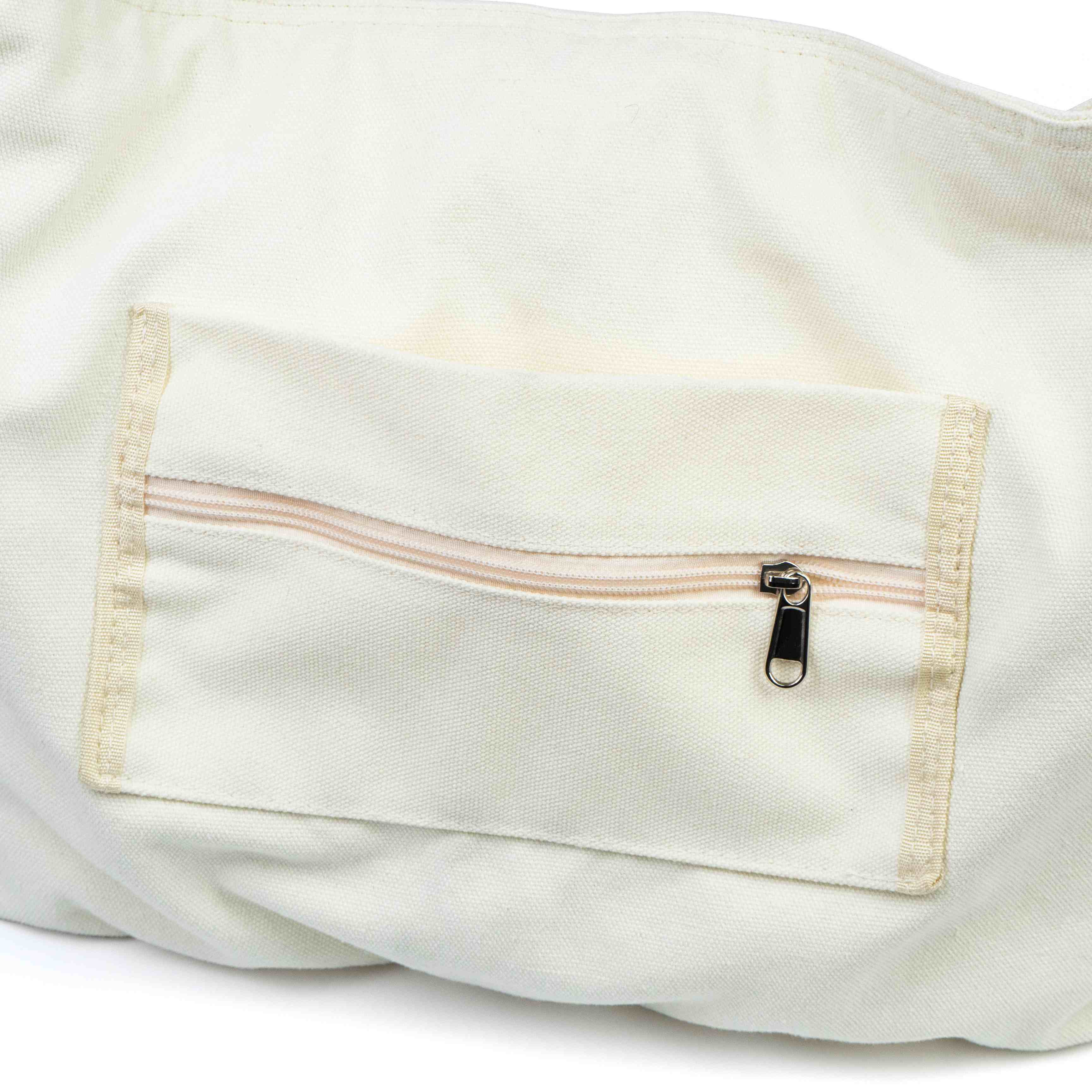 Canvas Crossbody Shoulder Bag with Zipper Pockets
