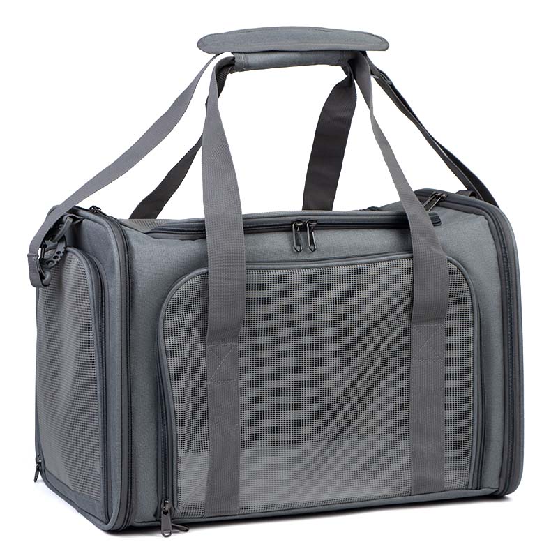 Soft-Sided Pet Carrier Bag with Mesh Panels