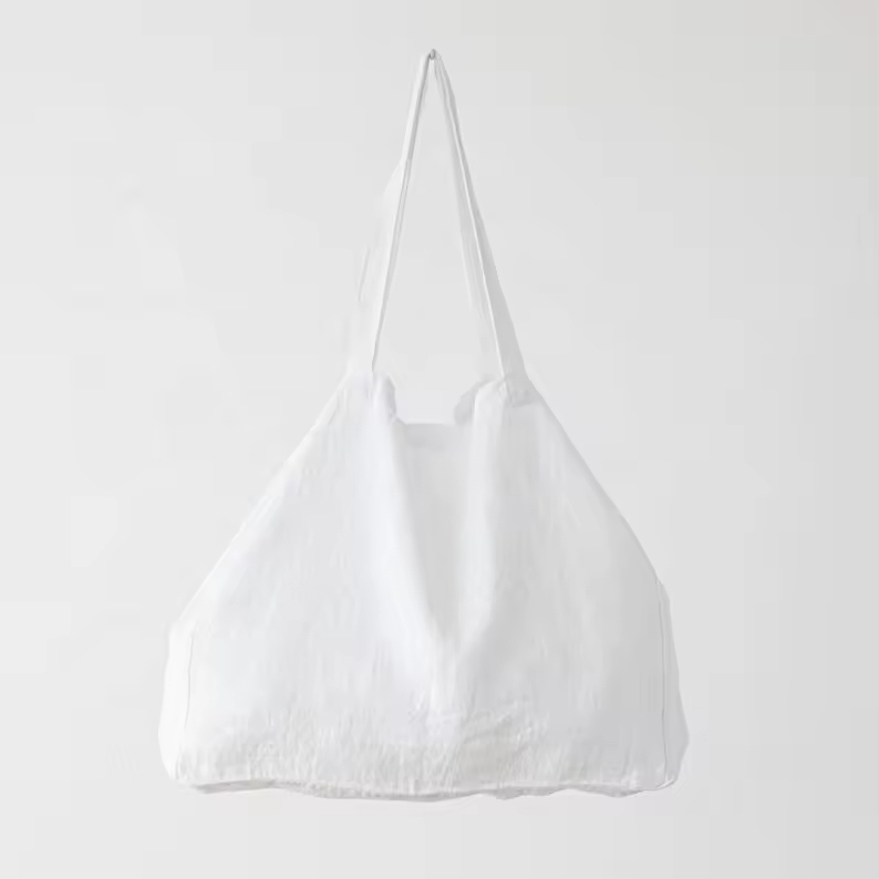 Linen Shoulder Tote Bag