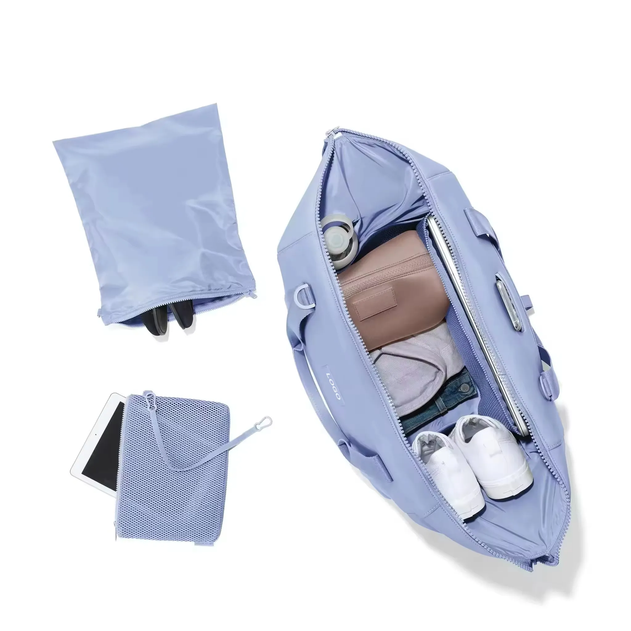 Neoprene Weekender Bag with Shoe Compartment