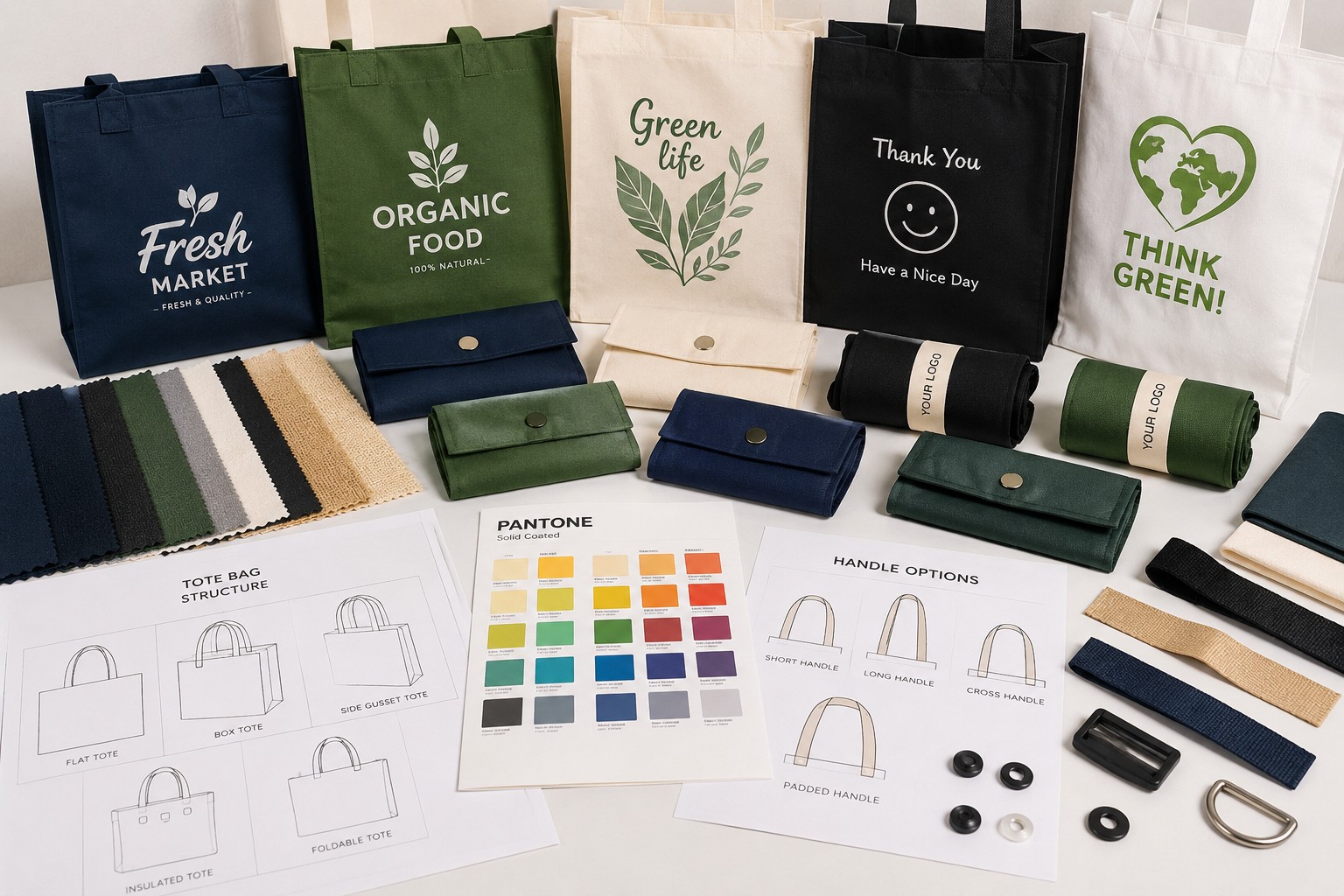Custom reusable supermarket tote bag material and structure customization options..jpg