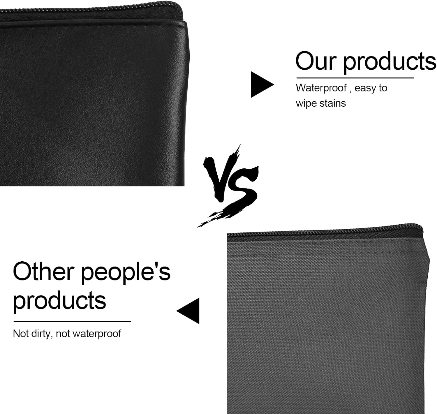 Large Waterproof PU Zipper Wallet