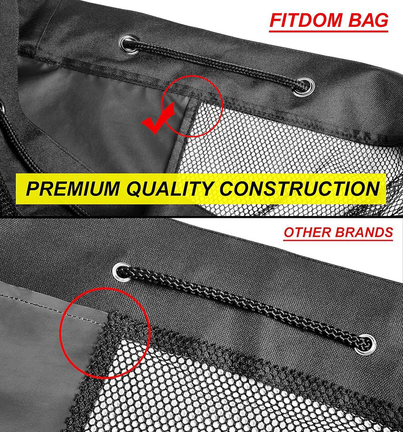 Mesh Sports Ball Bag with Shoulder Strap