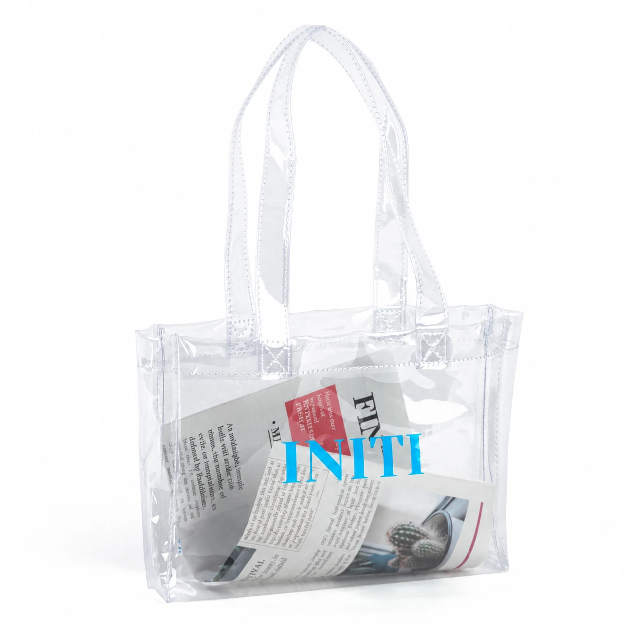 Custom Clear PVC Mini Tote Bag