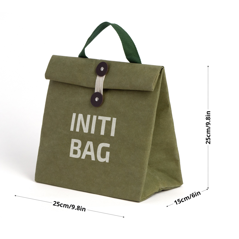 Roll-Top Insulated Lunch Cooler Bag with Foil Lining