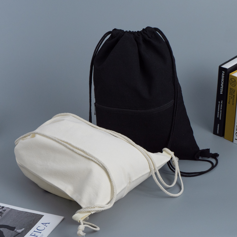 Wholesale Custom Cotton Canvas Drawstring Backpack