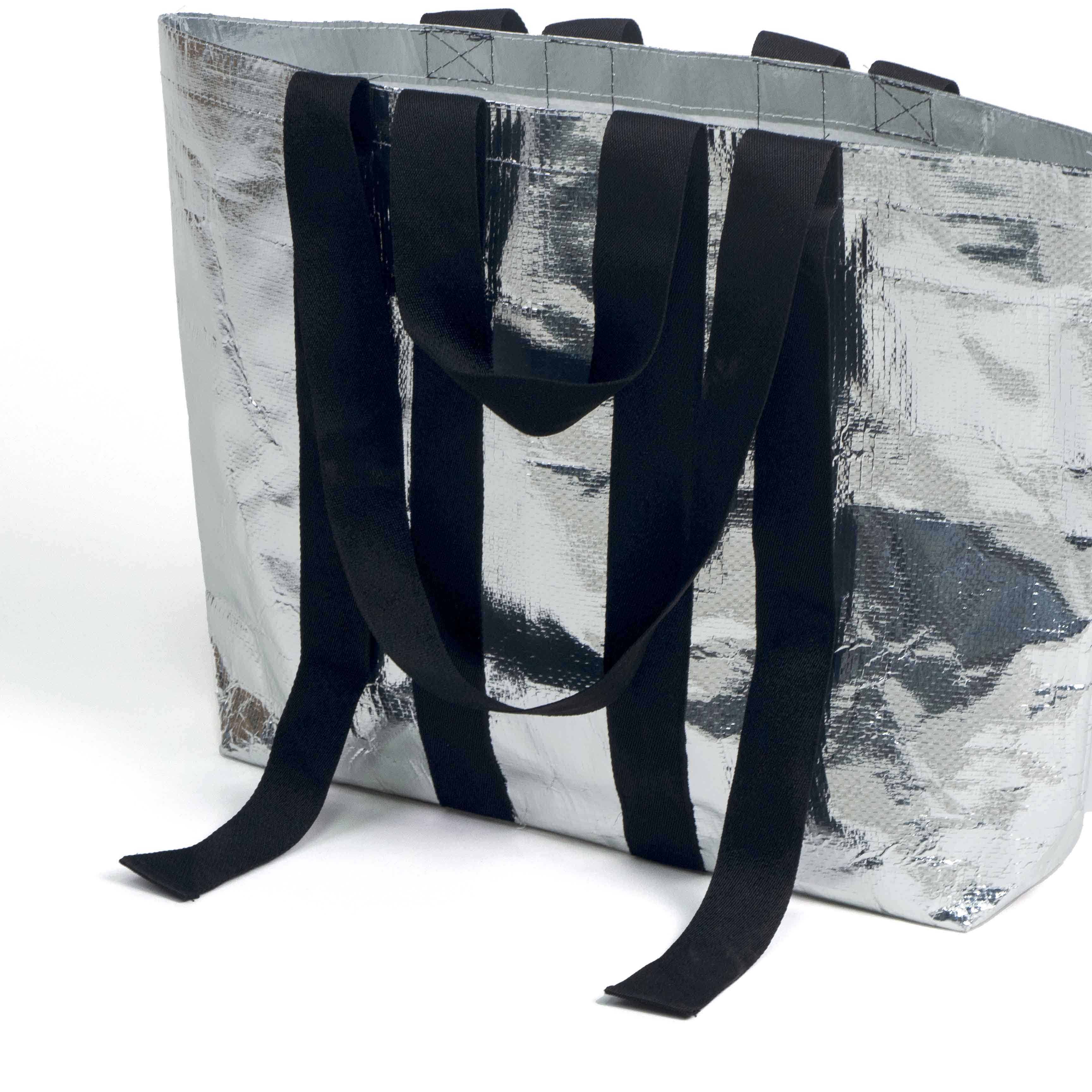 Metallic Laminated PP Woven Tote Bag