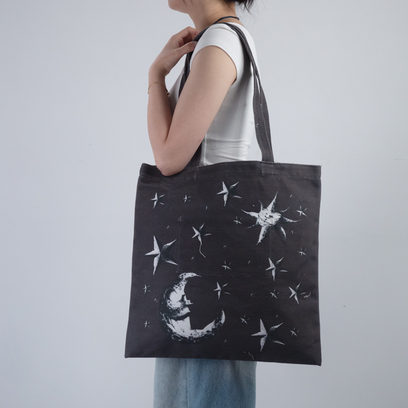 Custom Printed Canvas Shoulder Tote Bag