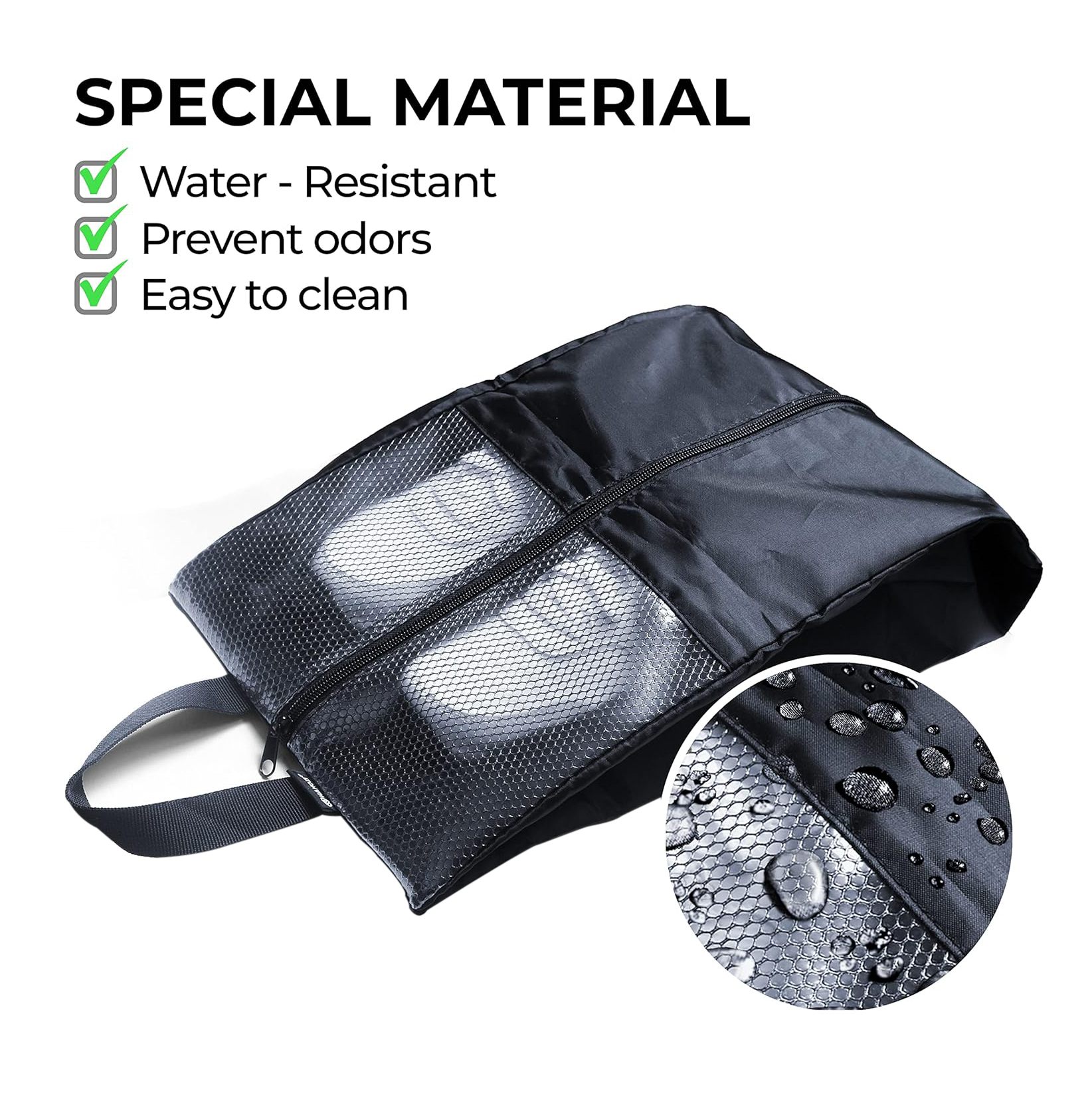 Custom Water-Resistant Travel Shoe Storage Bag