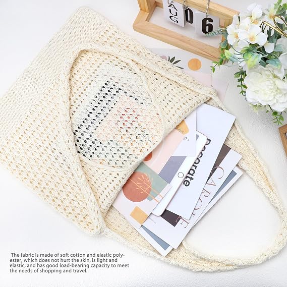 Knitted Beach Tote Bag