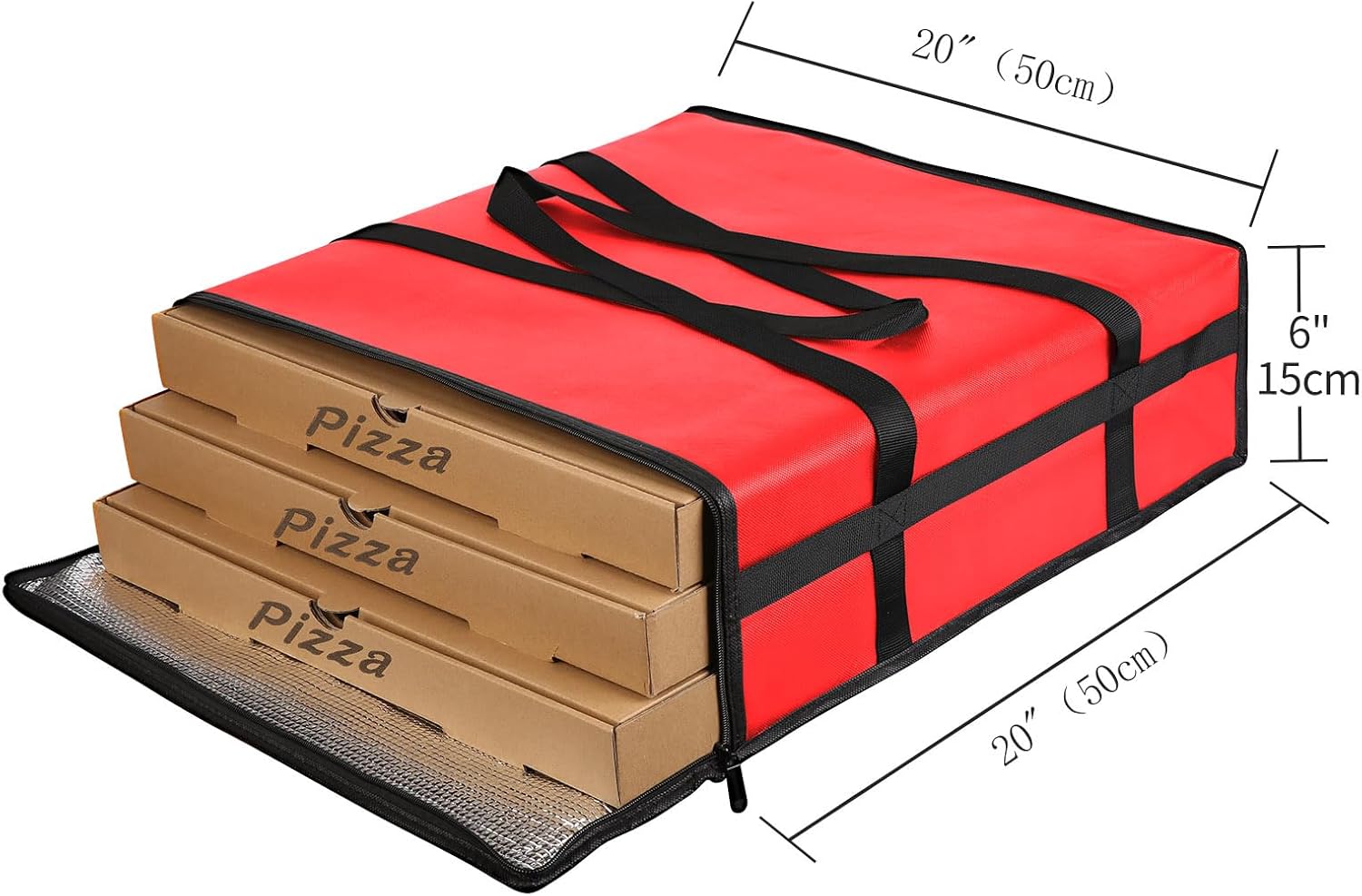 Pizza Carrier Delivery Insulated Bag