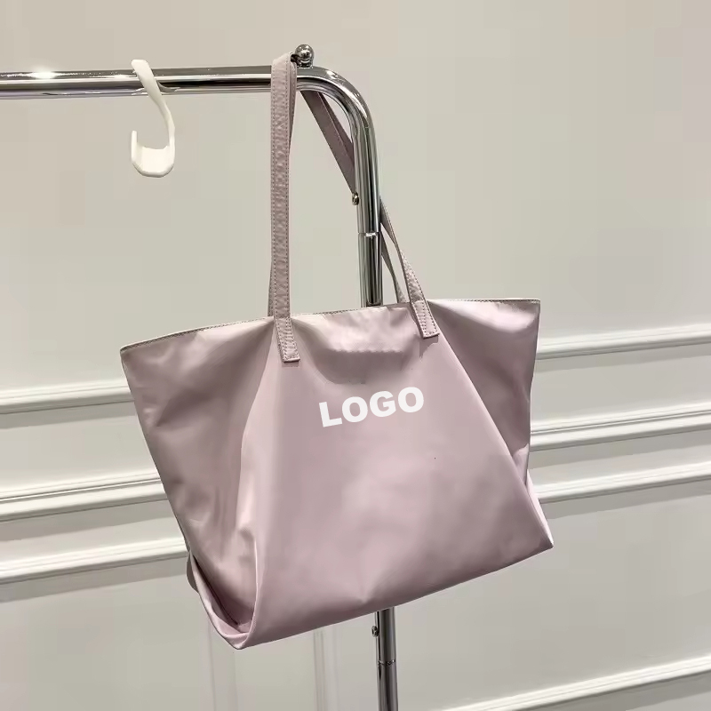 Custom Logo Nylon Shoulder Tote Bag