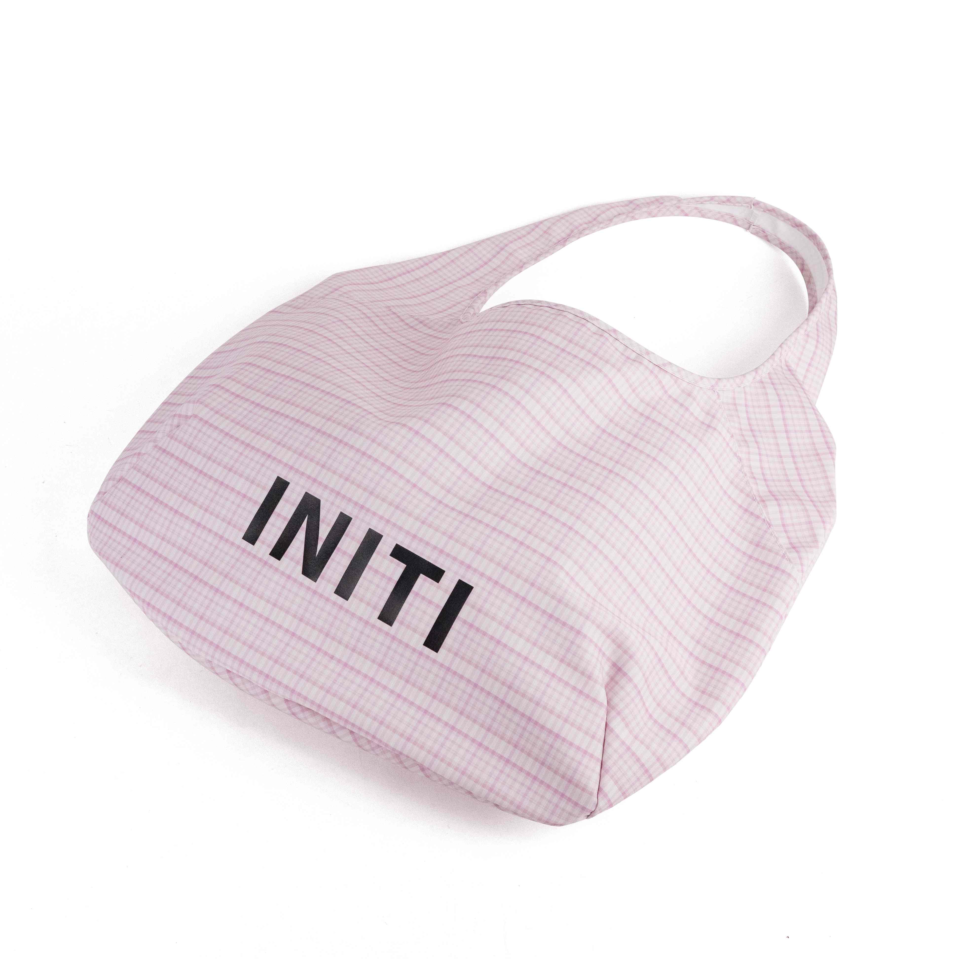 Plaid Cotton Shoulder Tote Bag