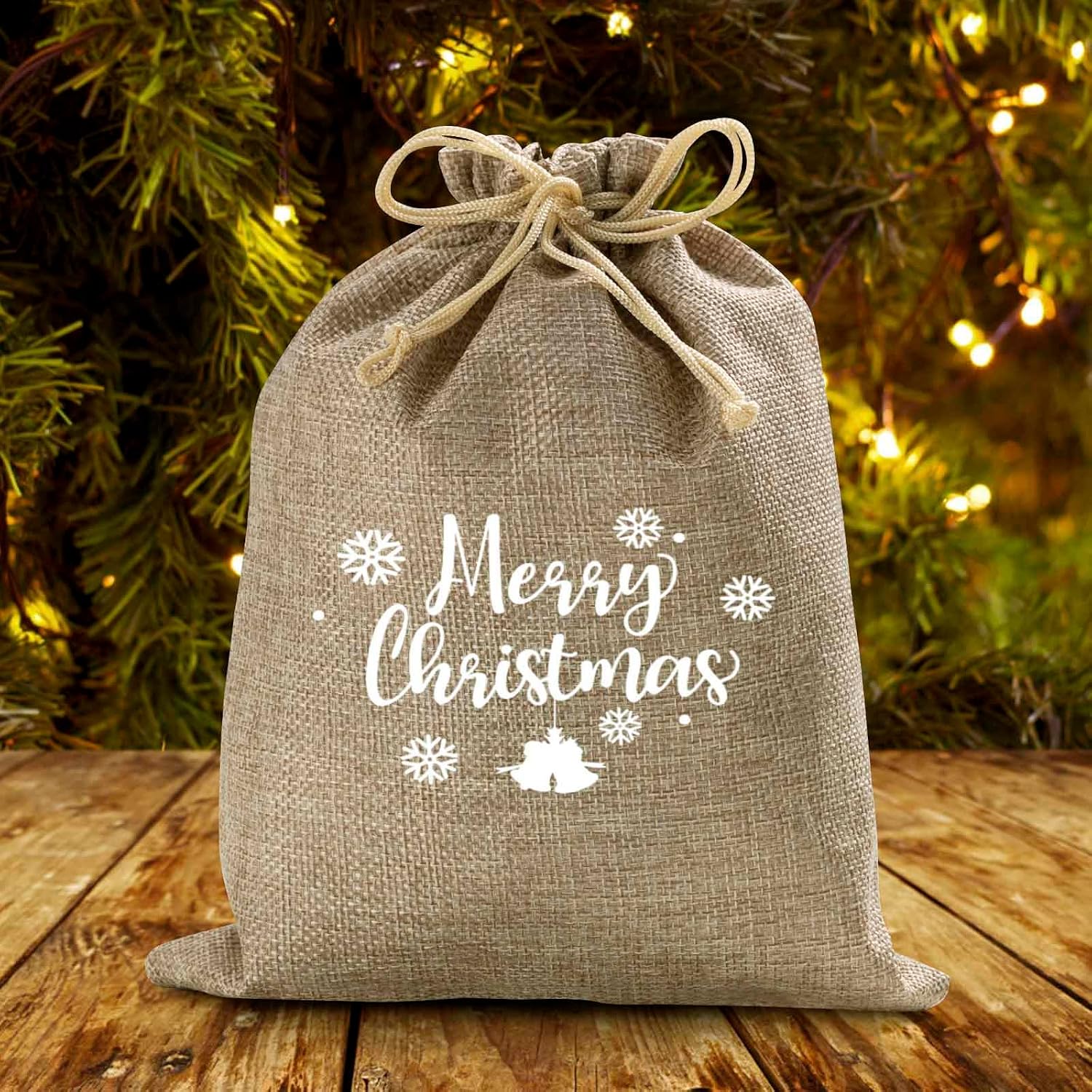 Burlap Jute Drawstring Gift Bag