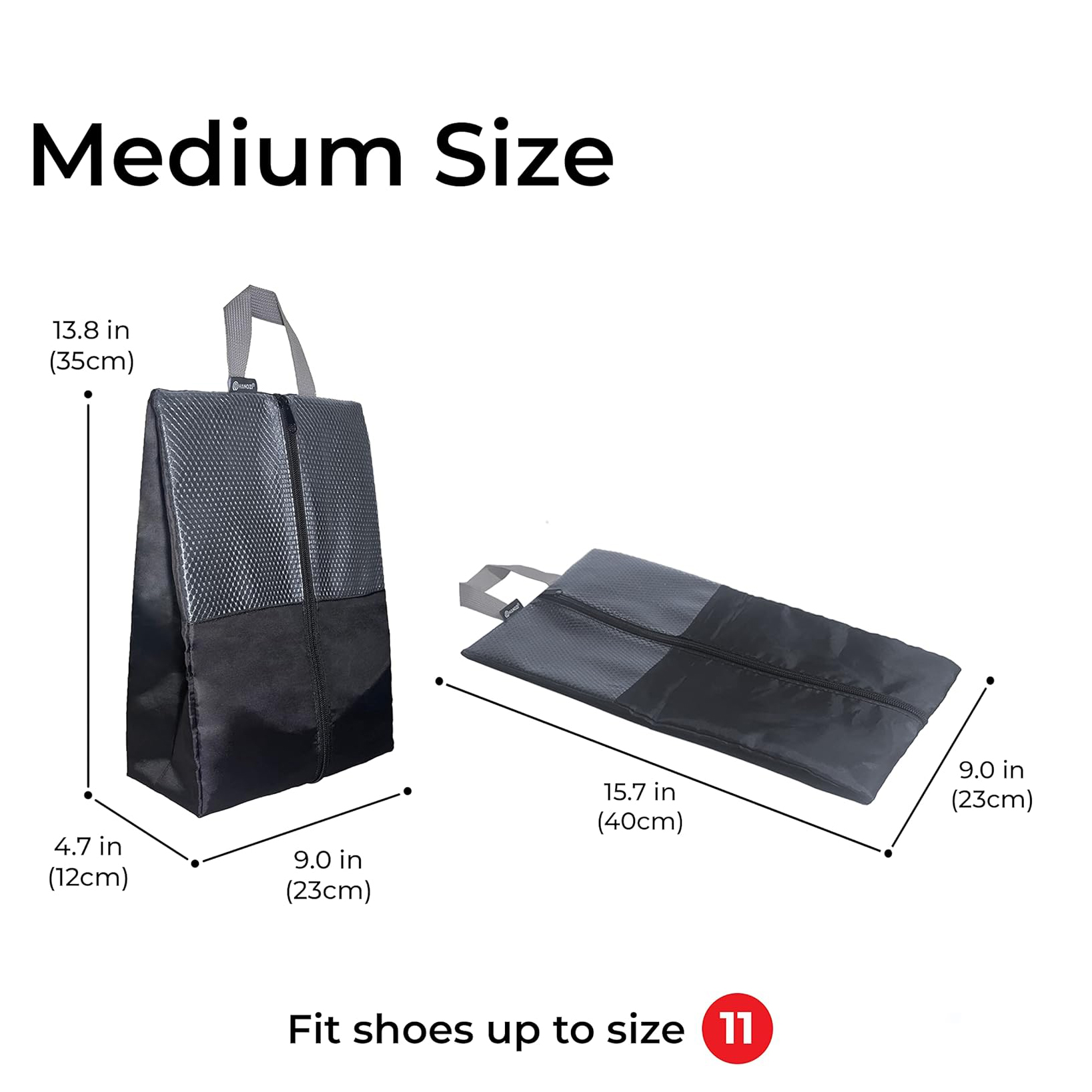 Custom Water-Resistant Travel Shoe Storage Bag