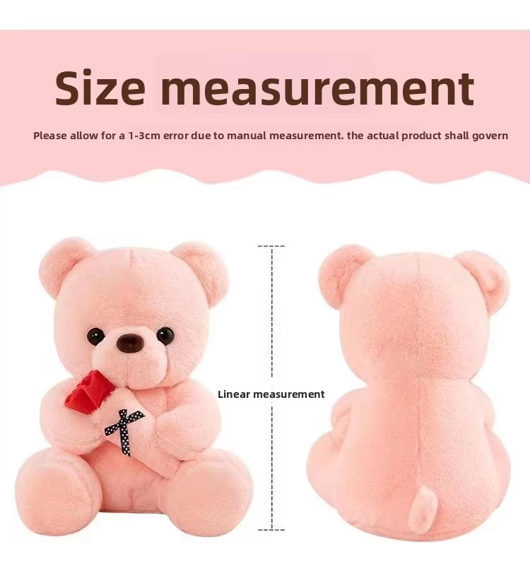 Rose Teddy Bear Plush Toy