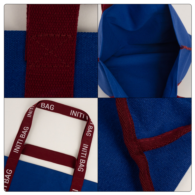 Large Logo Webbing Canvas Tote Bag