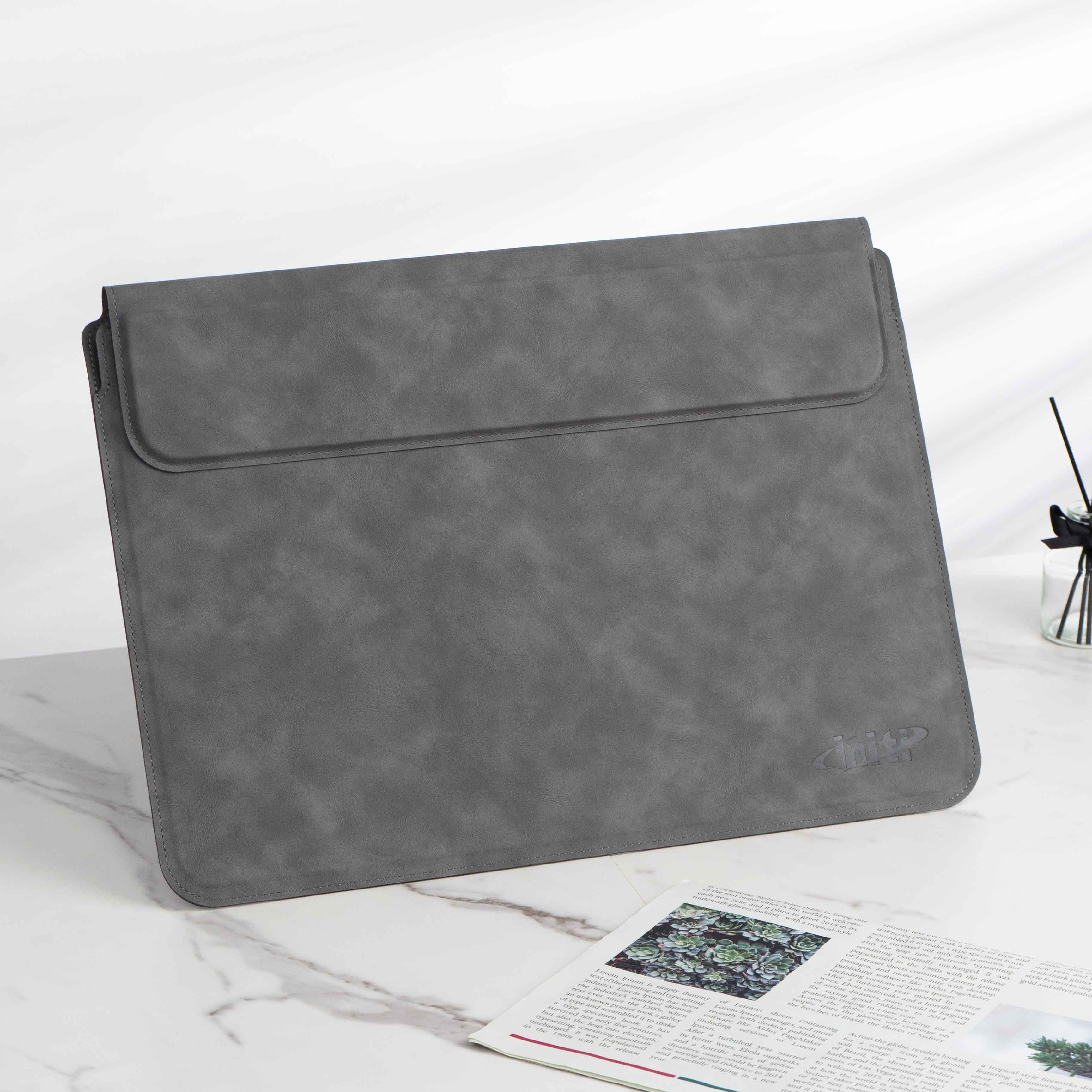 Ống đựng laptop làm từ da PU có giá đỡ gập được