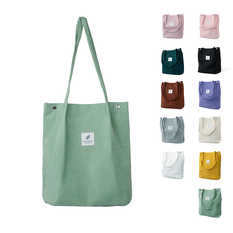 Custom Corduroy Tote Bag