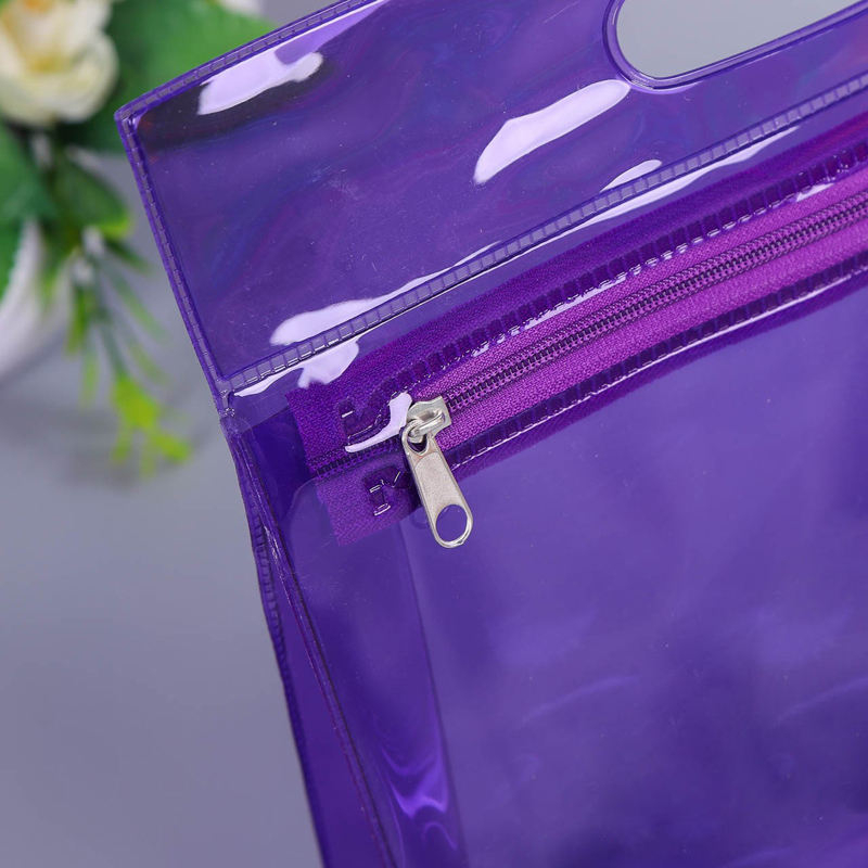 Colored Jelly PVC Clear Cosmetic Bag