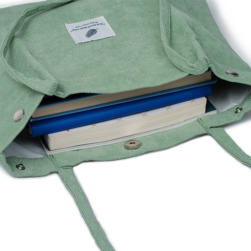 Custom Corduroy Tote Bag