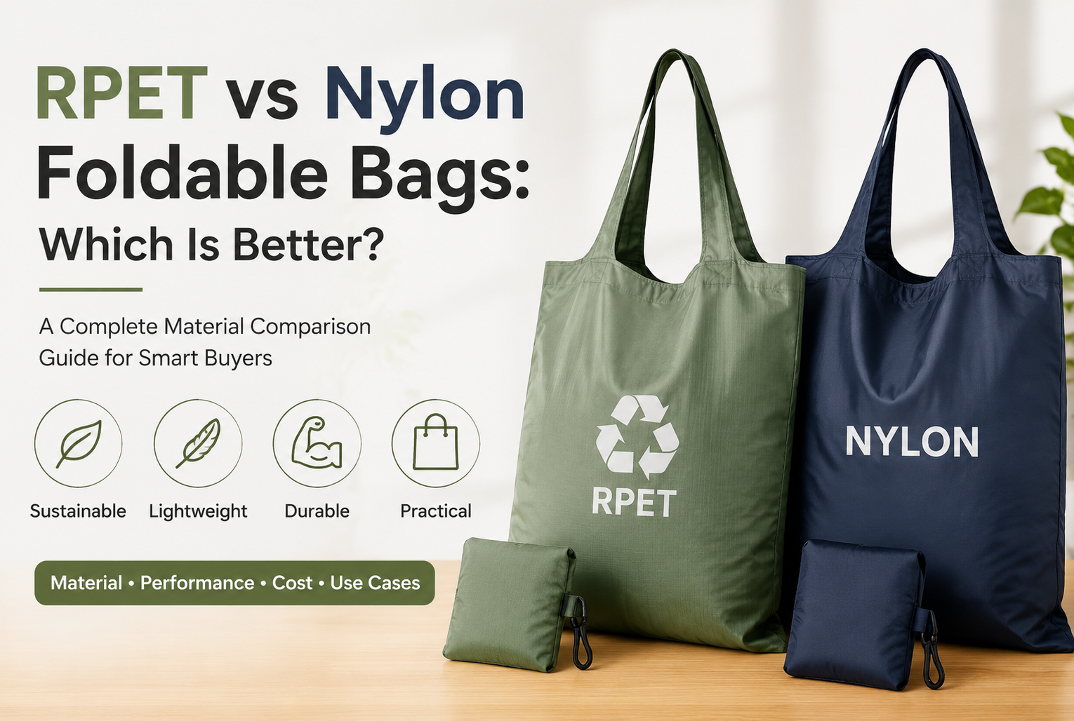 RPET vs Nylon Foldable Bags: Which Is Better?