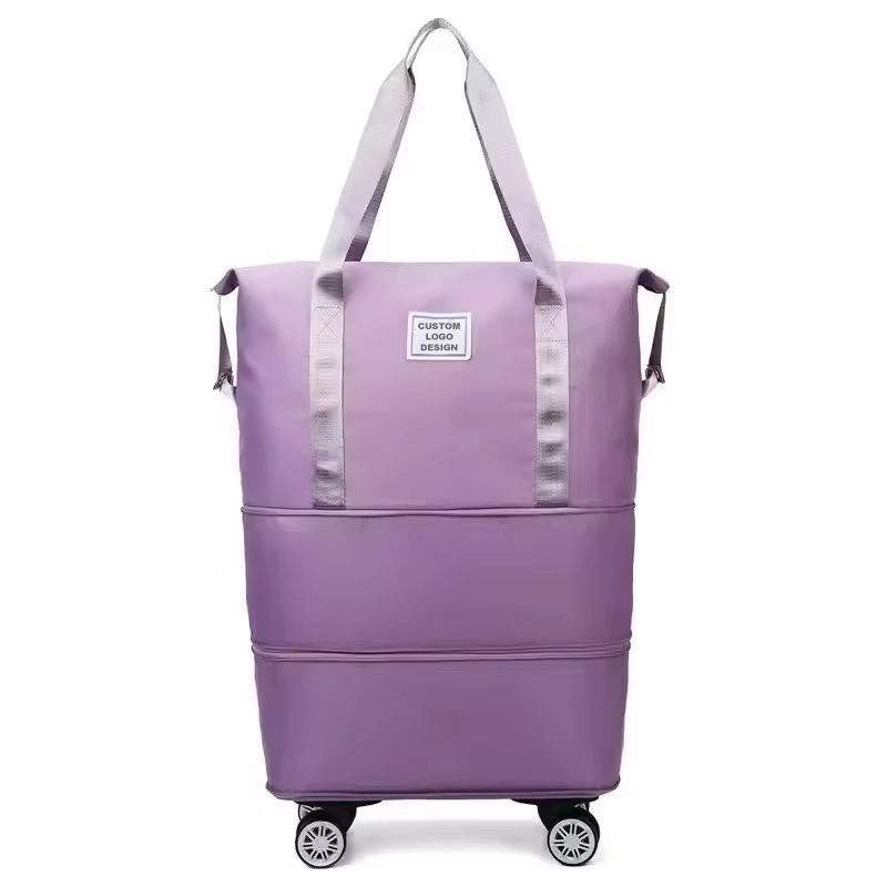Expandable Rolling Travel Tote Bag