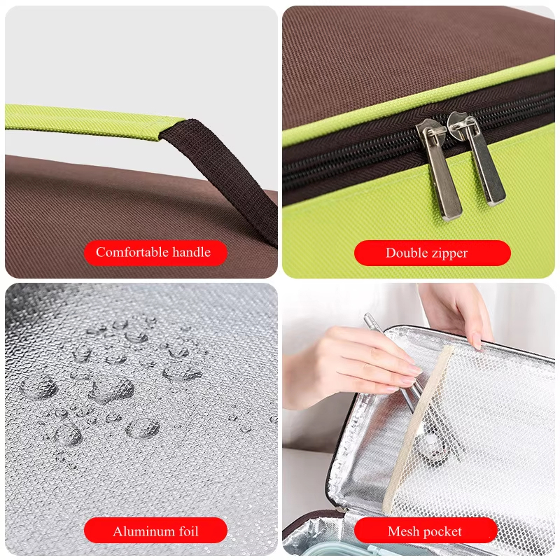 Portable Oxford Insulated Lunch Cooler Bag