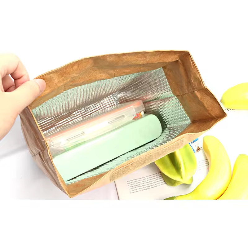 Kraft Paper Insulated Lunch Bag