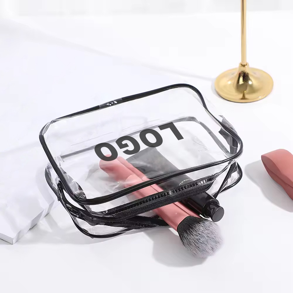 Anpassad vattentät transparent PVC-kosmetikväska