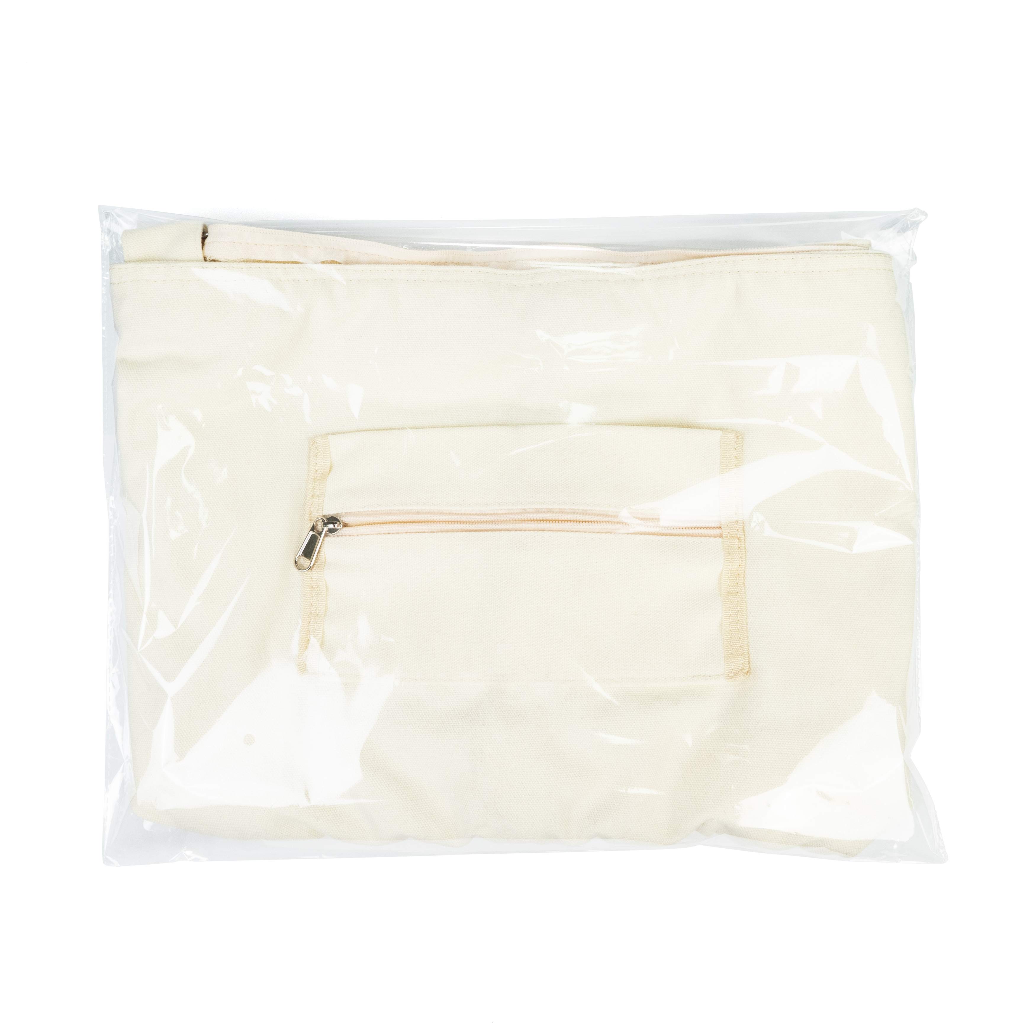 Canvas Crossbody Shoulder Bag with Zipper Pockets