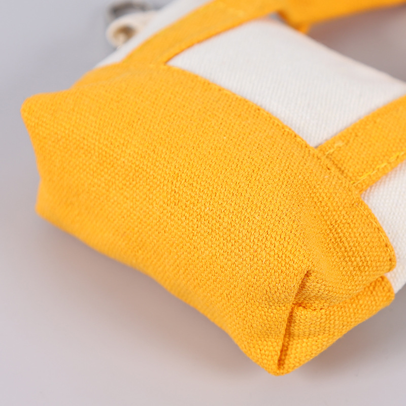 Mini Canvas Zipper Tote Pouch