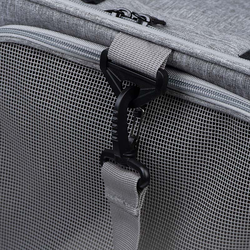 Custom Soft-Sided Pet Carrier Bag with Mesh Windows