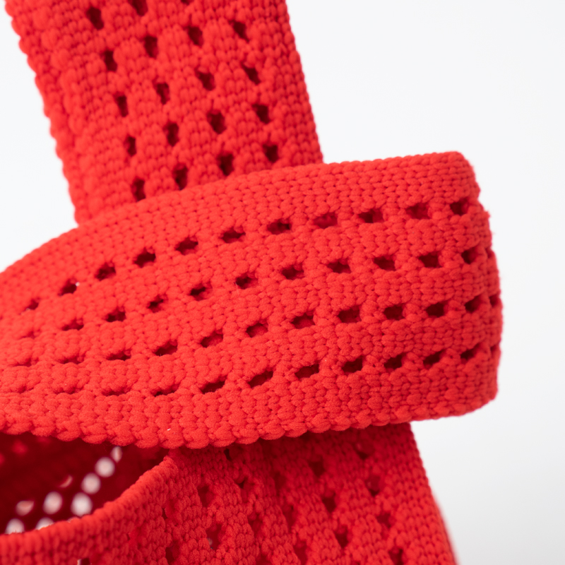 Openwork Knitted Wristlet Bag
