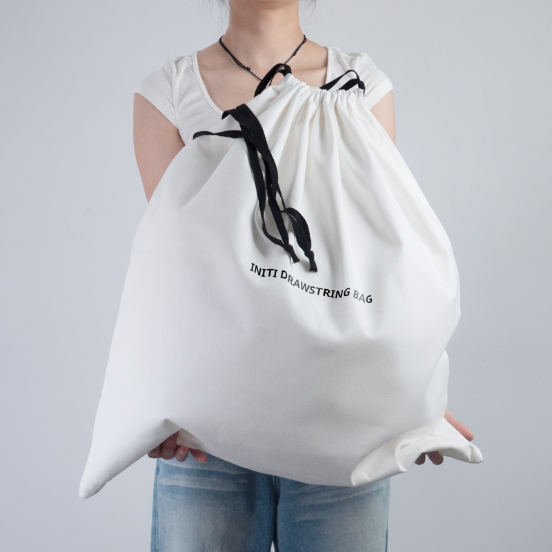 Cotton Canvas Drawstring Storage Bag