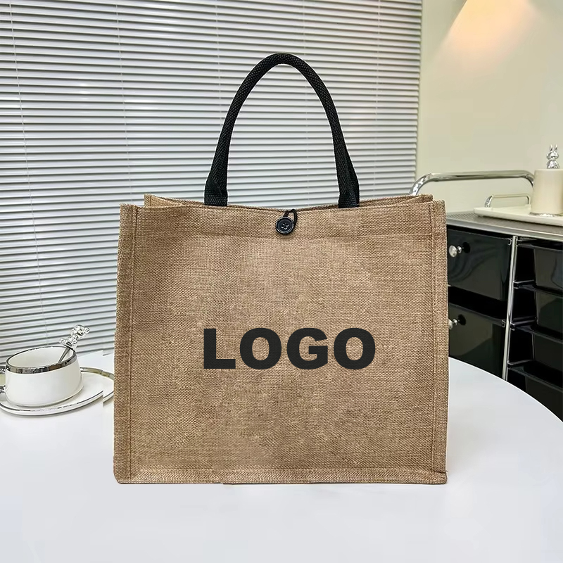Woven Straw Fabric Tote Bag