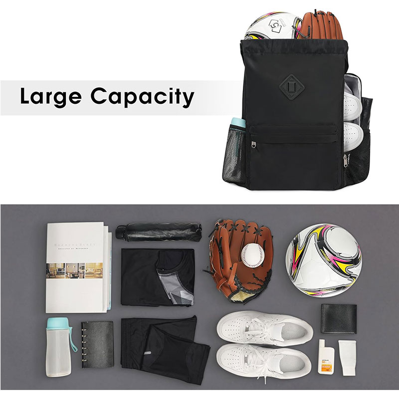 RPET Drawstring Backpack with Shoe Pocket