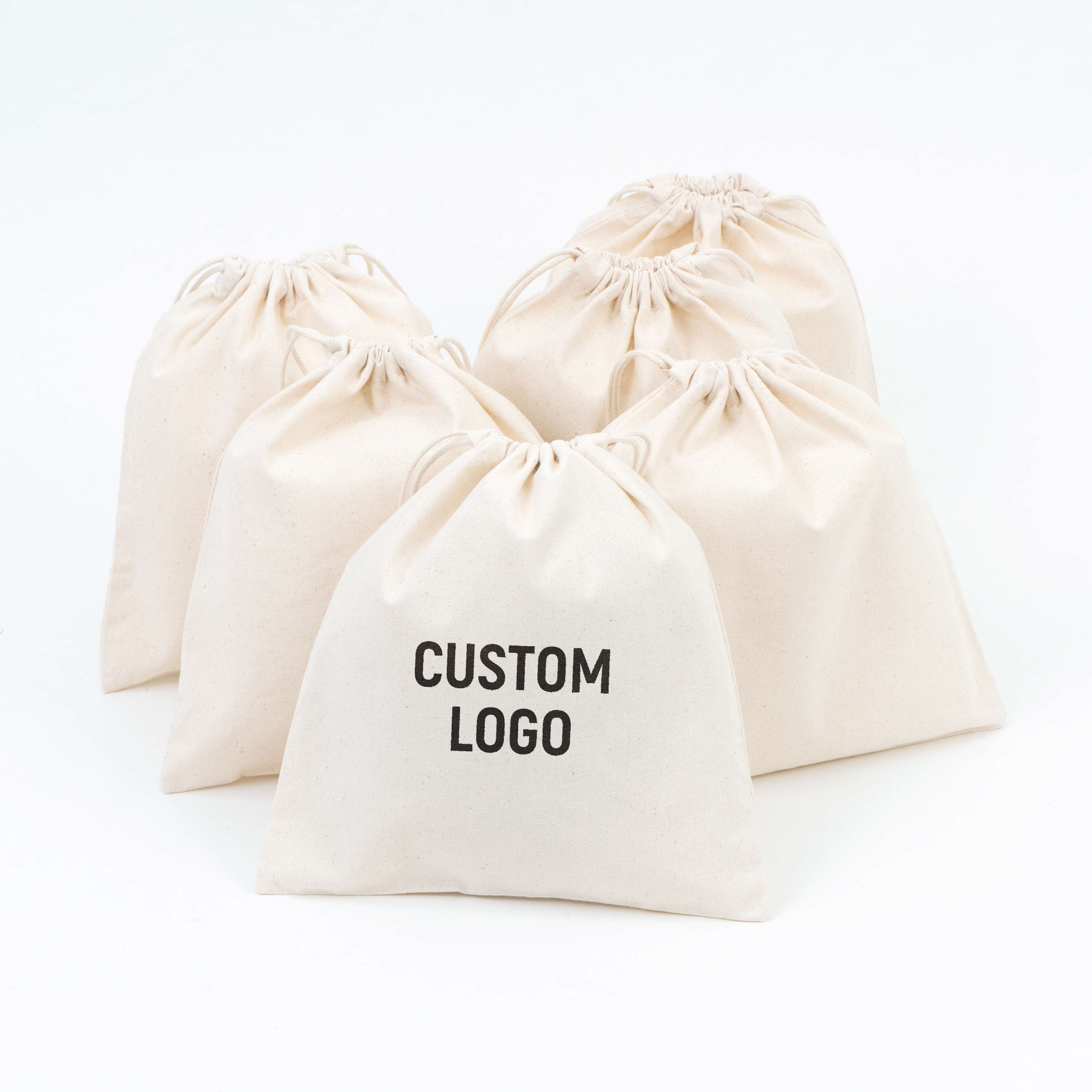Custom Natural Cotton Drawstring Bag