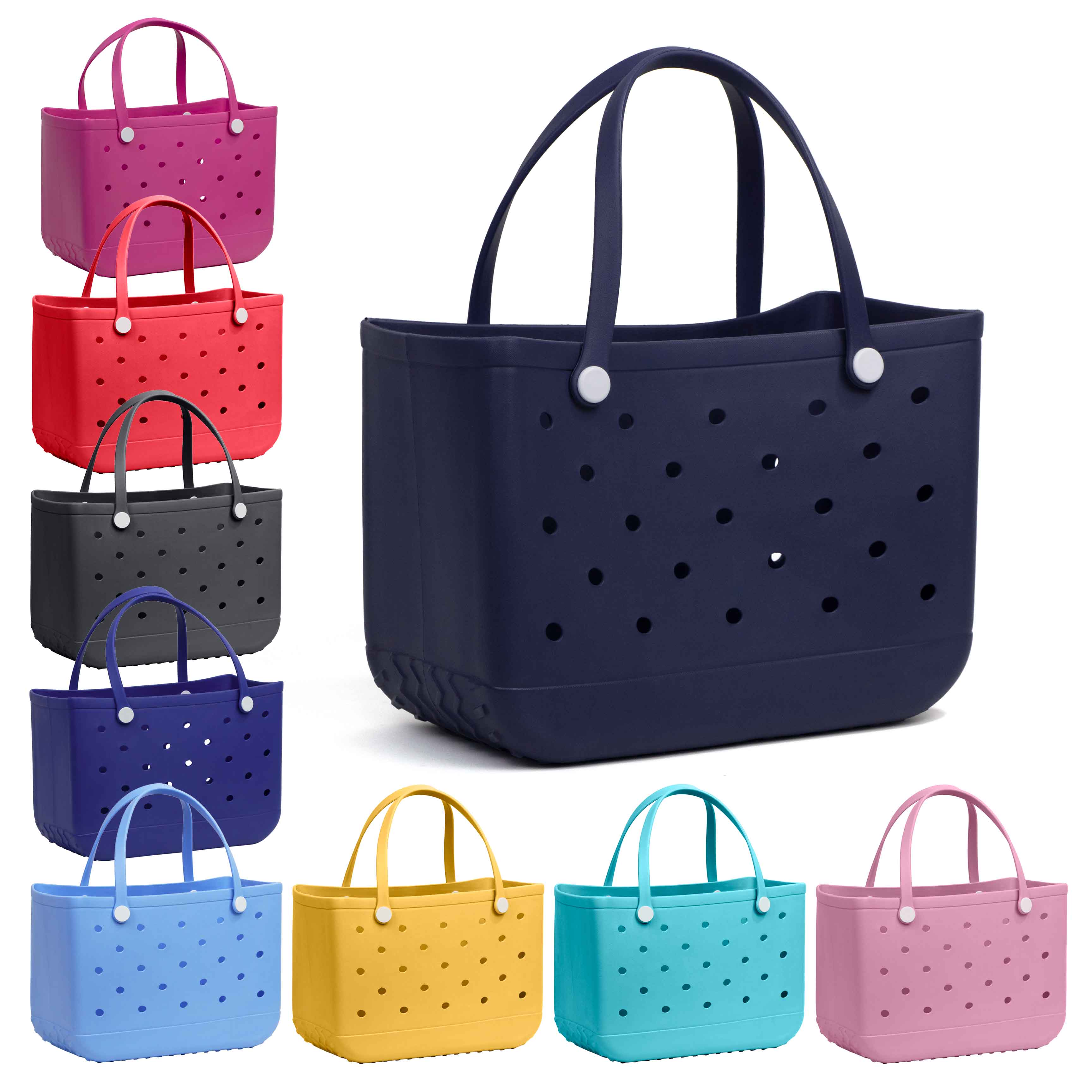 Perforated EVA Beach Tote Bag with Flexible Handles